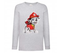 Лонгслив реглан Щенячий патруль 11 (Paw Patrol) серый (PWP gr 002) 104 см
