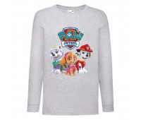 Лонгслив реглан Щенячий патруль 14 (Paw Patrol) серый (PWP gr 005) 104 см