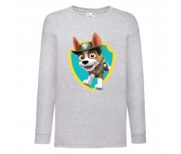 Лонгслив реглан Щенячий патруль 16 (Paw Patrol) серый (PWP gr 007) 104 см