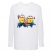 Лонгслив реглан Миньоны 03 (Minions) белый (MS wh 03) 128 см