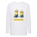 Лонгслив реглан Миньоны 04 (Minions) белый (MS wh 04) 128 см