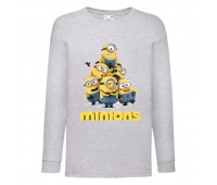 Лонгслив реглан Миньоны 02 (Minions) серый (MS gr 02) 104 см