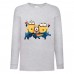 Лонгслив реглан Миньоны 03 (Minions) серый (MS gr 03) 116 см