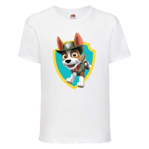 Футболка детская Щенячий патруль (Paw Patrol) белая (tracker-white) размер 104 см Футболка детская Щенячий патруль (Paw Patrol) белая (tracker-white) размер 104 см