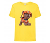  Футболка детская Щенячий патруль (Paw Patrol) желтая (zuma-yellow) размер 104 см