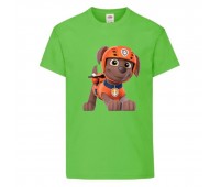 Футболка детская Щенячий патруль (Paw Patrol) светло-зеленая (zuma-green) размер 116 см Футболка детская Щенячий патруль (Paw Patrol) светло-зеленая (zuma-green) размер 116 см