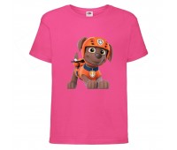  Футболка детская Щенячий патруль (Paw Patrol) розовая (zuma-pink) размер 104 см