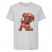  Футболка детская Щенячий патруль (Paw Patrol) серая (zuma-gray) размер 128 см
