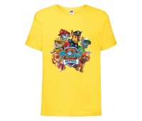  Футболка детская Щенячий патруль (Paw Patrol) желтая (all-puppies-yellow) размер 116 см