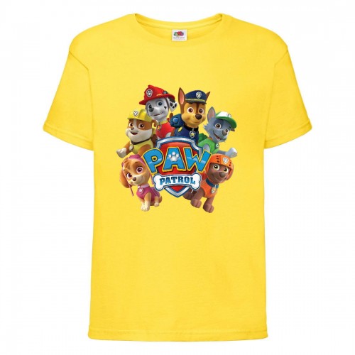Футболка детская Щенячий патруль (Paw Patrol) желтая (all-puppies-yellow) размер 116 см Футболка детская Щенячий патруль (Paw Patrol) желтая (all-puppies-yellow) размер 116 см