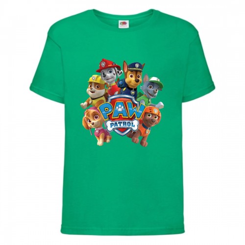 Футболка детская Щенячий патруль (Paw Patrol) зеленая (all-puppies-green) размер 116 см Футболка детская Щенячий патруль (Paw Patrol) зеленая (all-puppies-green) размер 116 см