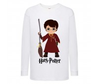 Лонгслив реглан Гарри Поттер 3 (Harry Potter) белый (HPO wh 003) 104 см