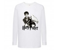 Лонгслив реглан Гарри Поттер 11 (Harry Potter) белая (HPO wh 011) 104 см