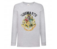 Лонгслив реглан Гарри Поттер (Harry Potter) серый (HPO gr 001) 140 см
