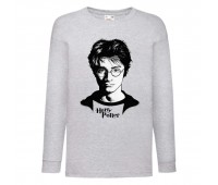 Лонгслив реглан Гарри Поттер 7 (Harry Potter) серый (HPO gr 007) 128 см