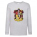 Лонгслив реглан Гарри Поттер 9 (Harry Potter) серый (HPO gr 009) 128 см