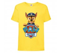  Футболка детская Щенячий патруль (Paw Patrol) желтая (racer-yellow) размер 104 см