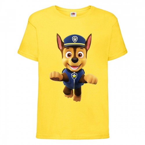 Футболка детская Щенячий патруль (Paw Patrol) желтая (racer-2-yellow) размер 104 см Футболка детская Щенячий патруль (Paw Patrol) желтая (racer-2-yellow) размер 104 см