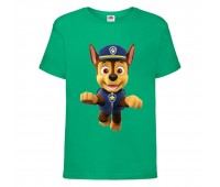 Футболка детская Щенячий патруль (Paw Patrol) зеленая (racer-2-green) размер 104 см Футболка детская Щенячий патруль (Paw Patrol) зеленая (racer-2-green) размер 104 см