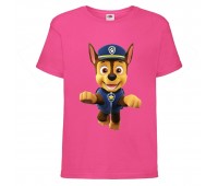  Футболка детская Щенячий патруль (Paw Patrol) розовая (racer-2-pink) размер 104 см