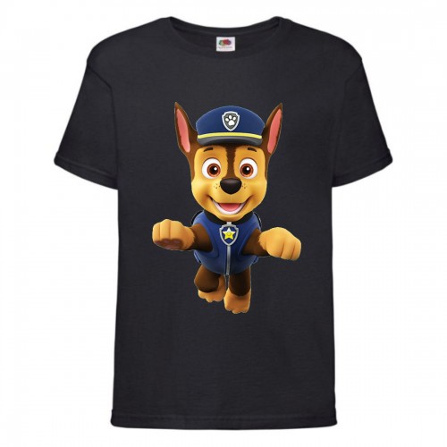 Футболка детская Щенячий патруль (Paw Patrol) черная (racer-2-black) размер 116 см Футболка детская Щенячий патруль (Paw Patrol) черная (racer-2-black) размер 116 см