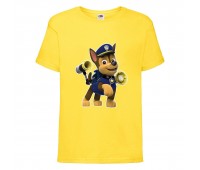 Футболка детская Щенячий патруль (Paw Patrol) желтая (racer-3-yellow) размер 104 см Футболка детская Щенячий патруль (Paw Patrol) желтая (racer-3-yellow) размер 104 см