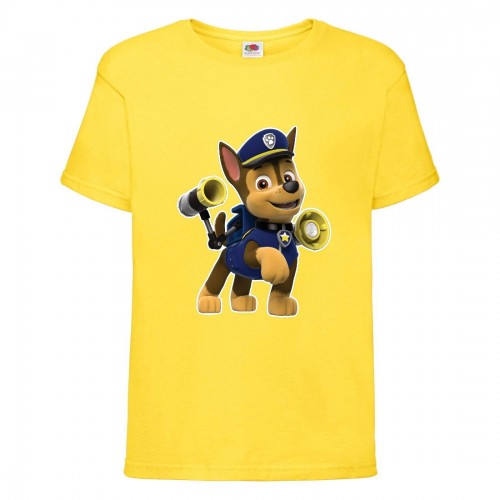 Футболка детская Щенячий патруль (Paw Patrol) желтая (racer-3-yellow) размер 116 см Футболка детская Щенячий патруль (Paw Patrol) желтая (racer-3-yellow) размер 116 см