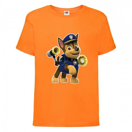 Футболка детская Щенячий патруль (Paw Patrol) оранжевая (racer-3-orange) размер 116 см Футболка детская Щенячий патруль (Paw Patrol) оранжевая (racer-3-orange) размер 116 см