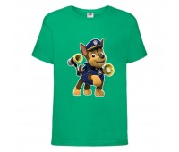 Футболка детская Щенячий патруль (Paw Patrol) зеленая (racer-3-green) размер 104 см Футболка детская Щенячий патруль (Paw Patrol) зеленая (racer-3-green) размер 104 см
