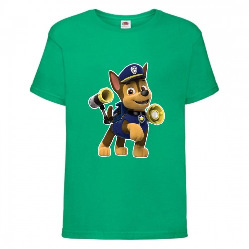 Футболка детская Щенячий патруль (Paw Patrol) зеленая (racer-3-green) размер 116 см Футболка детская Щенячий патруль (Paw Patrol) зеленая (racer-3-green) размер 116 см