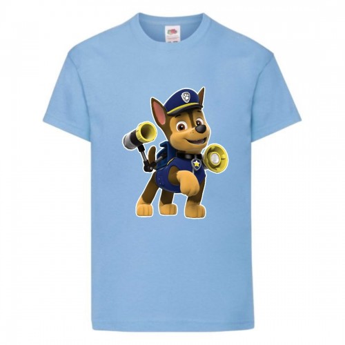 Футболка детская Щенячий патруль (Paw Patrol) светло-голубая (racer-3-blue) размер 104 см Футболка детская Щенячий патруль (Paw Patrol) светло-голубая (racer-3-blue) размер 104 см
