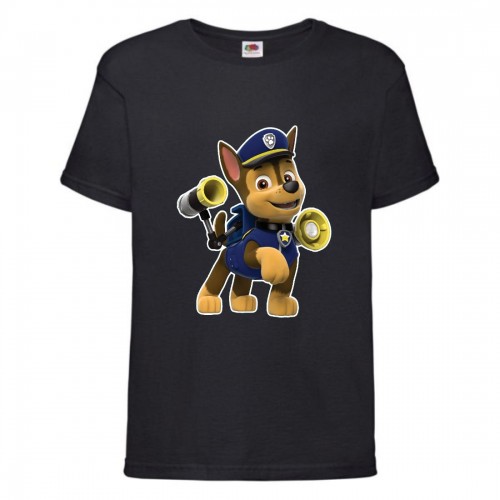 Футболка детская Щенячий патруль (Paw Patrol) черная (racer-3-black) размер 104 см Футболка детская Щенячий патруль (Paw Patrol) черная (racer-3-black) размер 104 см