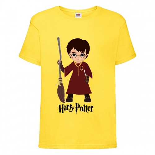 Футболка детская Гарри Поттер 011 (Harry Potter) желтая (HPO yel 011) 128 см Футболка детская Гарри Поттер 011 (Harry Potter) желтая (HPO yel 011) 128 см