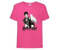 Футболка детская Гарри Поттер 010 (Harry Potter) розовая (HPO pnc 010) 128 см