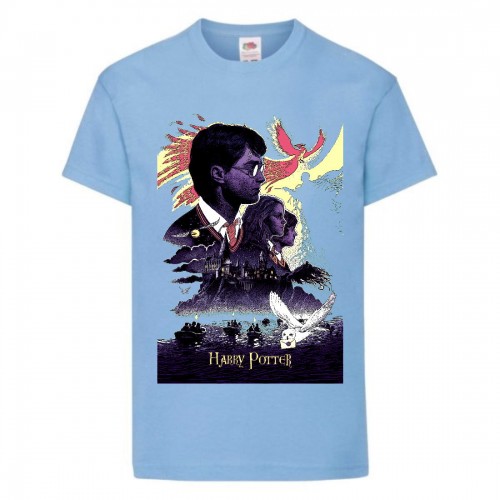 Футболка детская Гарри Поттер 006 (Harry Potter) голубая (HPO lbl 006) 140 см Футболка детская Гарри Поттер 006 (Harry Potter) голубая (HPO lbl 006) 140 см
