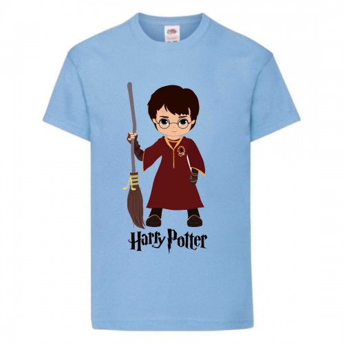 Футболка детская Гарри Поттер 011 (Harry Potter) голубая (HPO lbl 011) 128 см Футболка детская Гарри Поттер 011 (Harry Potter) голубая (HPO lbl 011) 128 см