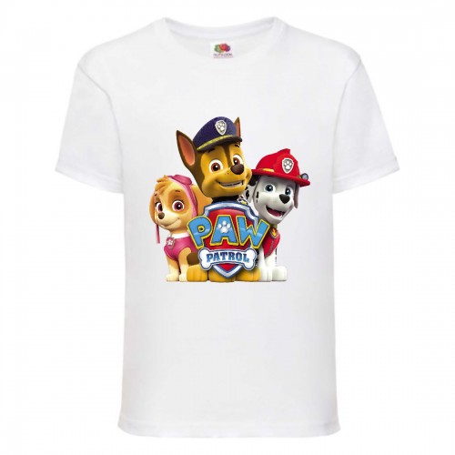 Футболка детская Щенячий патруль (Paw Patrol) белая (puppies-white) размер 128 см Футболка детская Щенячий патруль (Paw Patrol) белая (puppies-white) размер 128 см