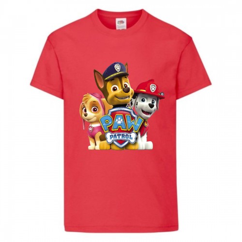 Футболка детская Щенячий патруль (Paw Patrol) красная (puppies-red) размер 104 см Футболка детская Щенячий патруль (Paw Patrol) красная (puppies-red) размер 104 см