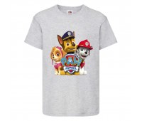 Футболка детская Щенячий патруль (Paw Patrol) серая (puppies-gray) размер 104 см Футболка детская Щенячий патруль (Paw Patrol) серая (puppies-gray) размер 104 см