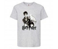 Футболка детская Гарри Поттер 010 (Harry Potter) серая (HPO gr 010) 128 см