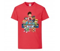 Футболка детская Щенячий патруль (Paw Patrol) красная (puppies-2-red) размер 104 см Футболка детская Щенячий патруль (Paw Patrol) красная (puppies-2-red) размер 104 см