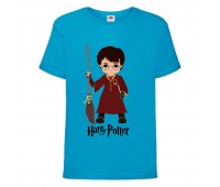 Футболка детская Гарри Поттер 011 (Harry Potter) синяя (HPO blu 011) 128 см Футболка детская Гарри Поттер 011 (Harry Potter) синяя (HPO blu 011) 128 см