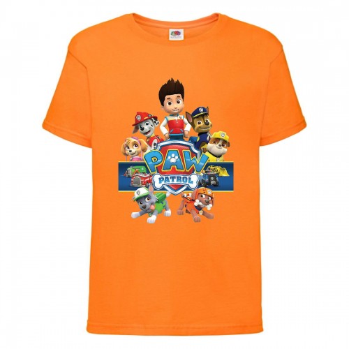 Футболка детская Щенячий патруль (Paw Patrol) оранжевая (puppies-2-orange) размер 104 см Футболка детская Щенячий патруль (Paw Patrol) оранжевая (puppies-2-orange) размер 104 см
