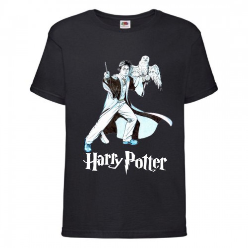 Футболка детская Гарри Поттер 007 (Harry Potter) черная (HPO blc 007) 128 см Футболка детская Гарри Поттер 007 (Harry Potter) черная (HPO blc 007) 128 см