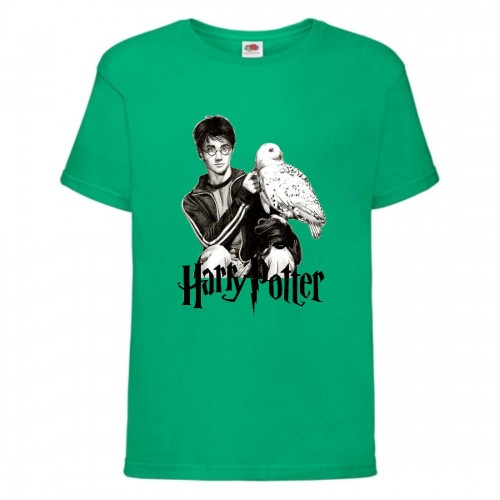 Футболка детская Гарри Поттер 010 (Harry Potter) зеленая (HPO grn 010) 128 см Футболка детская Гарри Поттер 010 (Harry Potter) зеленая (HPO grn 010) 128 см