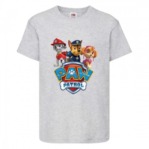 Футболка детская Щенячий патруль (Paw Patrol) серая (puppies-5-gray) размер 116 см Футболка детская Щенячий патруль (Paw Patrol) серая (puppies-5-gray) размер 116 см