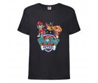 Футболка детская Щенячий патруль (Paw Patrol) черная (puppies-5-black) размер 104 см Футболка детская Щенячий патруль (Paw Patrol) черная (puppies-5-black) размер 104 см