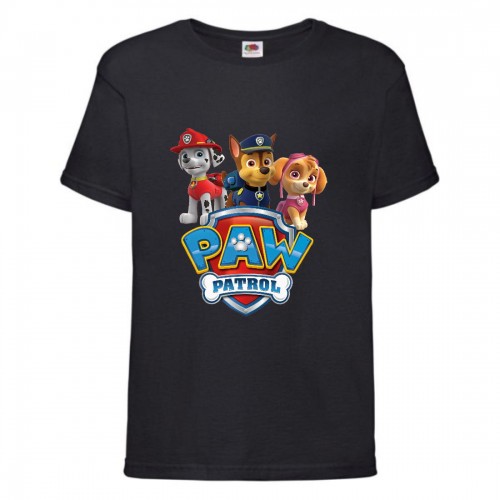 Футболка детская Щенячий патруль (Paw Patrol) черная (puppies-5-black) размер 104 см Футболка детская Щенячий патруль (Paw Patrol) черная (puppies-5-black) размер 104 см