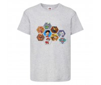 Футболка детская Щенячий патруль (Paw Patrol) серая (puppies-6-gray) размер 104 см Футболка детская Щенячий патруль (Paw Patrol) серая (puppies-6-gray) размер 104 см