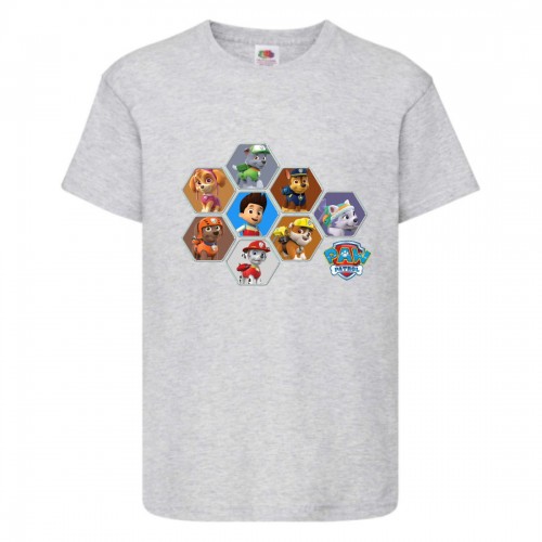 Футболка детская Щенячий патруль (Paw Patrol) серая (puppies-6-gray) размер 116 см Футболка детская Щенячий патруль (Paw Patrol) серая (puppies-6-gray) размер 116 см